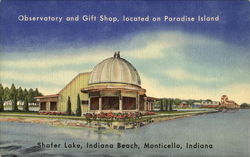 Observatory And Gift Shop, Indiana Beach Monticello, IN Postcard Postcard