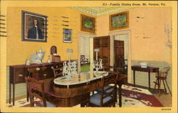 Family Dining Room Postcard