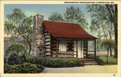 Washington's Headquarters Cumberland, MD Postcard Postcard