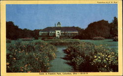 Scene In Franklin Park Postcard