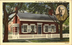 Birthplace Of Thomas A. Edison Milan, OH Postcard Postcard