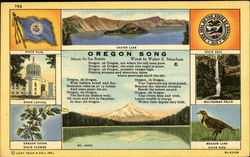 Oregon Song Postcard Postcard