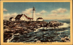 The Portland Headlight At Portland Postcard