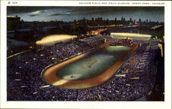 Soldier Field And Field Museum, Grant Park Postcard