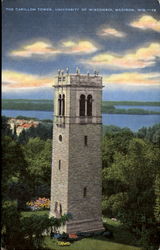 The Carillon Tower, University Of Wisconsin Postcard