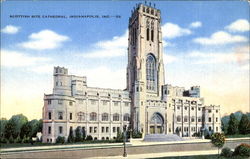Scottish Rite Cathedral Indianapolis, IN Postcard Postcard