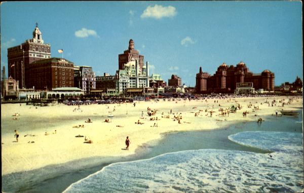 A Famous Beach And Central Skyline Atlantic City New Jersey