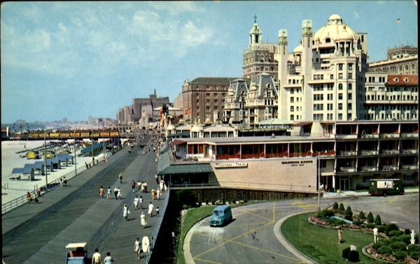 View Over The Beautiful Boardwalk Atlantic City New Jersey