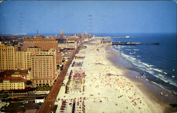An Airplane View Of Atlantic City New Jersey