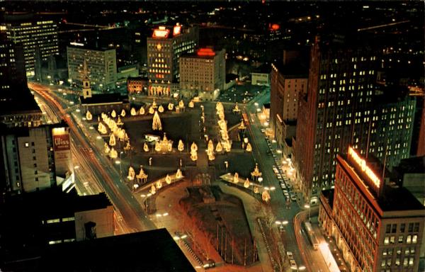 Military Park At Christmastime, Essex County Newark New Jersey