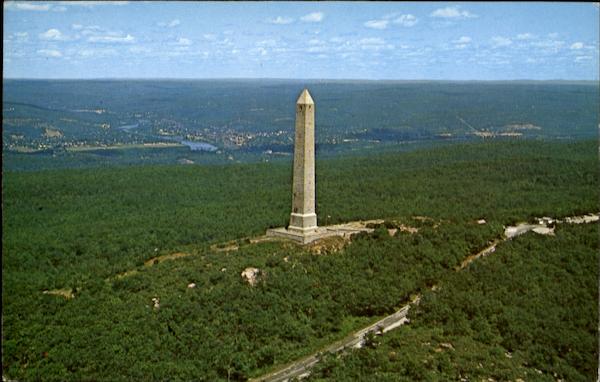 Aerial View Of High Point Monument, Sussex County New Jersey