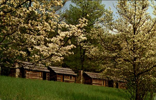 Reconstructed Continental Army Officers' Hut, Morristown National Historical Park New Jersey