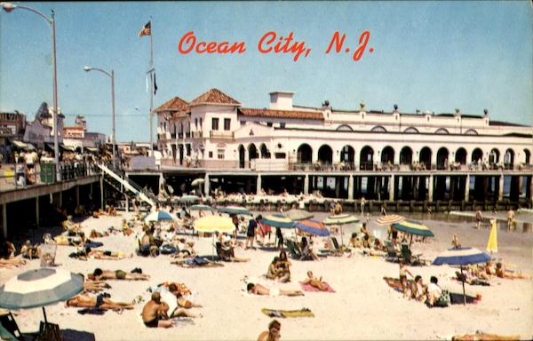 Boardwalk Beach And Music Pier Ocean City New Jersey