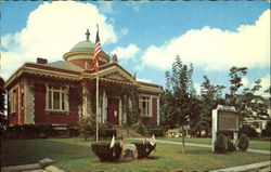 Library And Vietnam Memorial Postcard