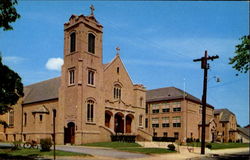 St. Mary's Catholic Church School And Convent Pompton Lakes, NJ Postcard 