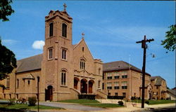 St. Mary's Catholic Church School And Convent Pompton Lakes, NJ Postcard Postcard