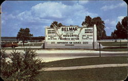 Entrance To Shark River Marine Basin Belmar, NJ Postcard Postcard