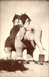 Lucy The Margate Elephant Margate City, NJ Postcard Postcard