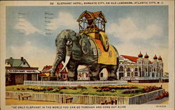 Elephant Hotel Margate City, NJ Postcard Postcard