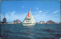 Capt. Starn's Restaurant And Boating Center Postcard