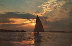 Sailing Home At Sundown Sailing Home At Sundown