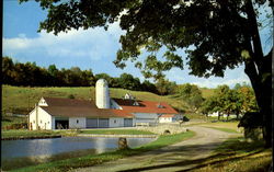 The Barn By The Lake Postcard