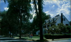 Residential Street Postcard