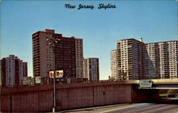 New Jersey Skyline, Bergen County Fort Lee, NJ Postcard Postcard