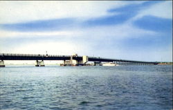 Coastal Highway Bridge Over Great Channel Postcard