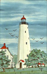 Sandy Hook Lighthouse New Jersey Postcard Postcard