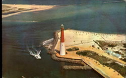 Historic Barnegat Lighthouse, Ocean County New Jersey Postcard Postcard