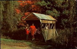 Water Works Covered Bridge Hopkinton, MA Postcard Postcard