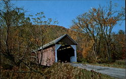 The Arthur A Smith Bridge Shelburne Falls, MA Postcard Postcard