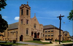 St. Mary's Catholic Church School And Convent Pompton Lakes, NJ Postcard Postcard