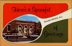 Souvenir Spoon Series, Post Office Bound Brook, NJ Postcard Postcard