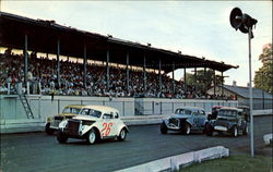 Stock Car Racing Flemington, NJ Postcard Postcard