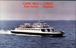 Cape May - Lewes Delaware, NJ Postcard Postcard