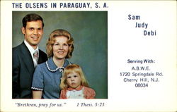 The Olsens In Paraguay, 1720 Springdale Rd Cherry Hill, NJ Postcard Postcard