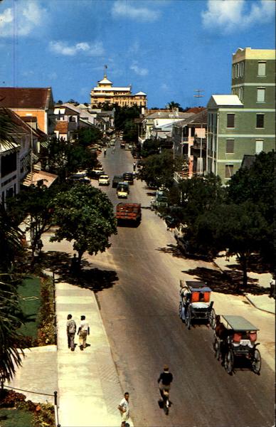 Famous Bay Street Nassau Bahamas Caribbean Islands