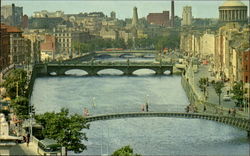 Fluss Liffey Postcard