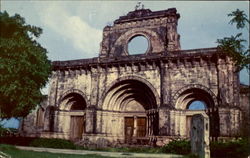 Ruins Of Old Church, Walled City Postcard