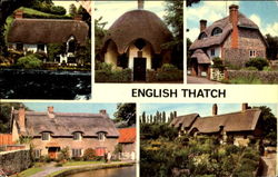 English Thatch Postcard