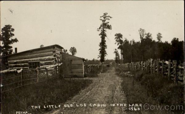 The Little Old Log Cabin In The Lane Pesha Cowboy Western