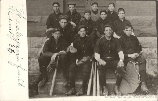 Wesleyan's First Baseball Team 1907 Lincoln Nebraska