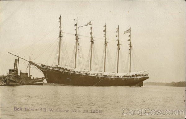 Schooner Edward B. Winslow 1908 Sailboats
