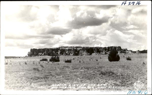 Acoma City Of The Sky An Indian Pueblo Scenic New Mexico