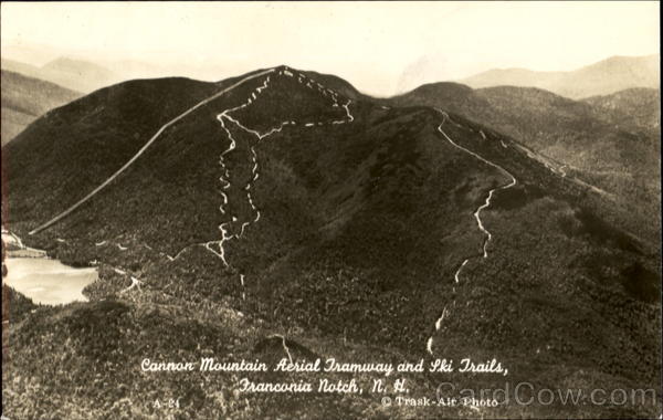 Cannon Mountain Aerial Tramway And Ski Trails Franconia ...