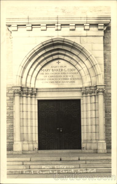 Main Entrance First Church Of Christ Scientist Concord New Hampshire