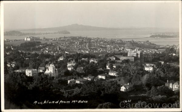 Auckland From Mt. Eden Aukland New Zealand