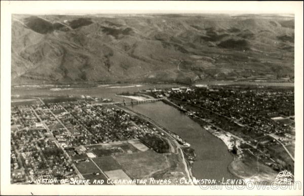 Junction Of Snake And Clearwater Rivers, Clarkston Lewiston Idaho
